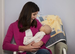 Julie Gladnick enjoying her 1 year old son, Owen.