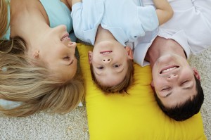 Carefree family of three