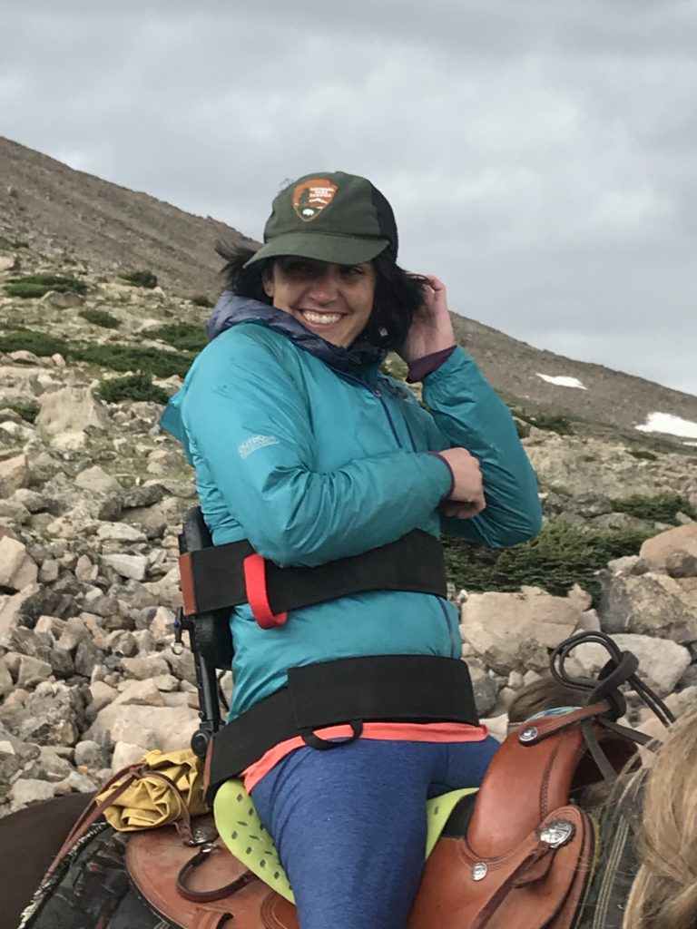 Quinn Brett horseback to Lake Chasm, Estes Park, Colorado