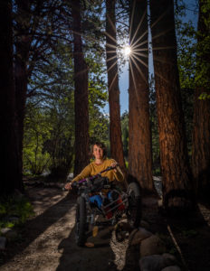 ReActive Adaptations three-wheeled, all-terrain handcycle, Quinn Brett, spinal cord injury, rock climbing fall